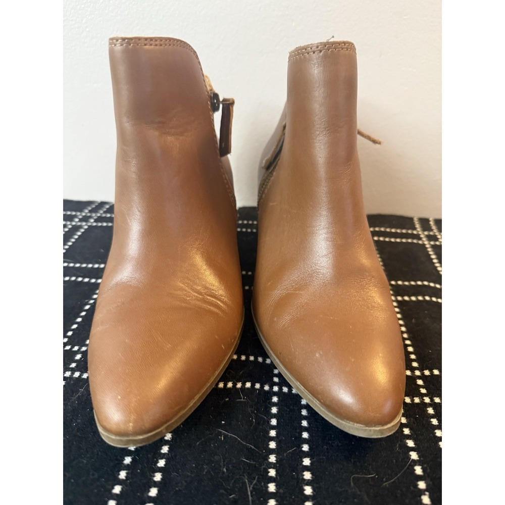 House of Harlow 1960 Ankle Boots Women's 7.5 Chestnut Brown Leather Rita style - Picture 4 of 9